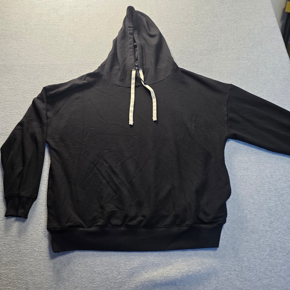 Hoodie Mens XL Black Pullover Sweatshirt Casual Fleece Buffalo David Bitton